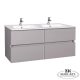 Wellis Elois Grey 120 4 fiókos mosdószekrény 119x45x55